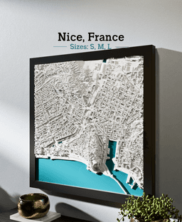 Nice, France - S, M, L, & XL 3d model