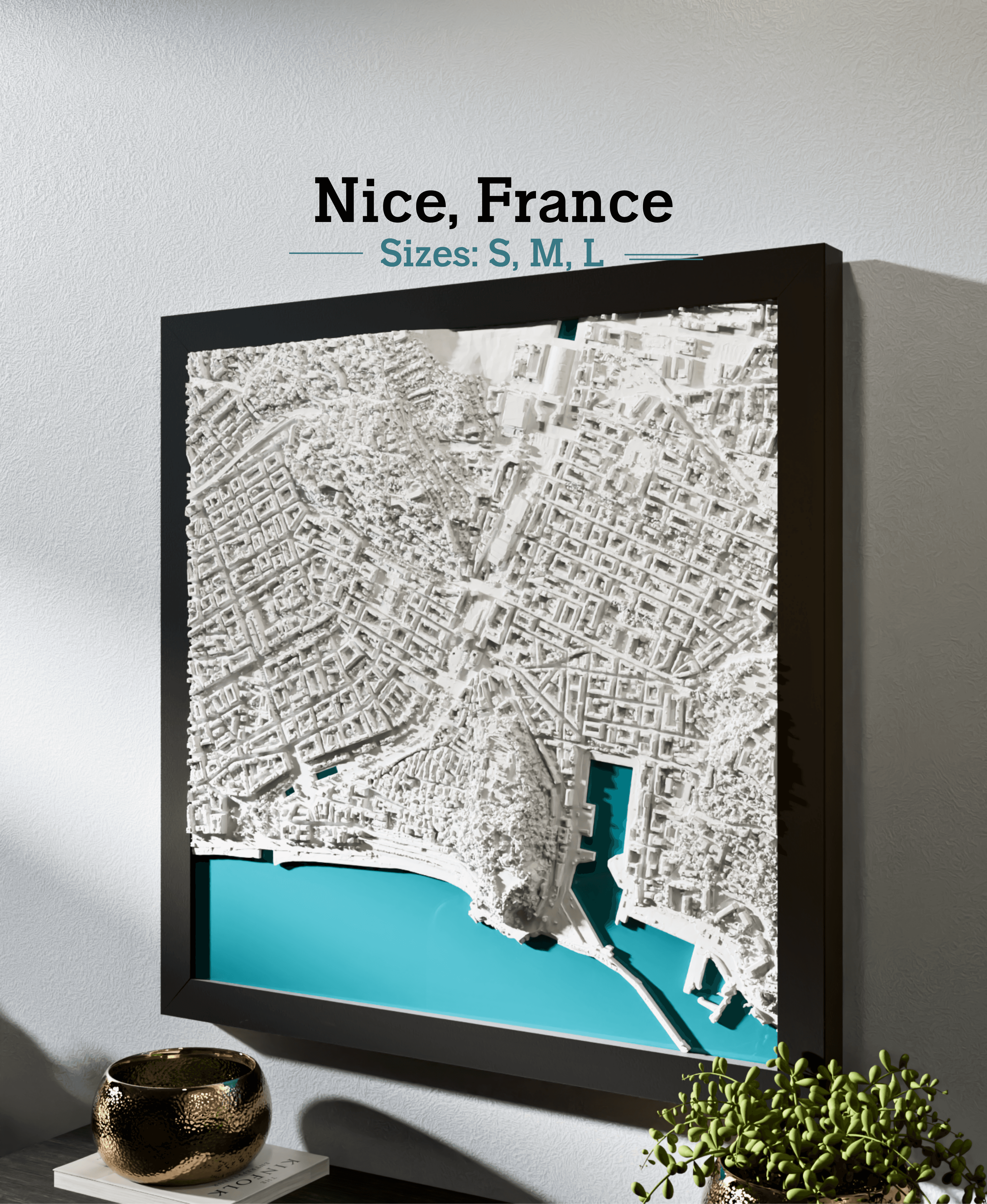 Nice, France - S, M, L, & XL 3d model