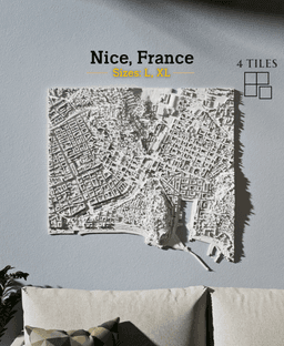 Nice, France - S, M, L, & XL 3d model