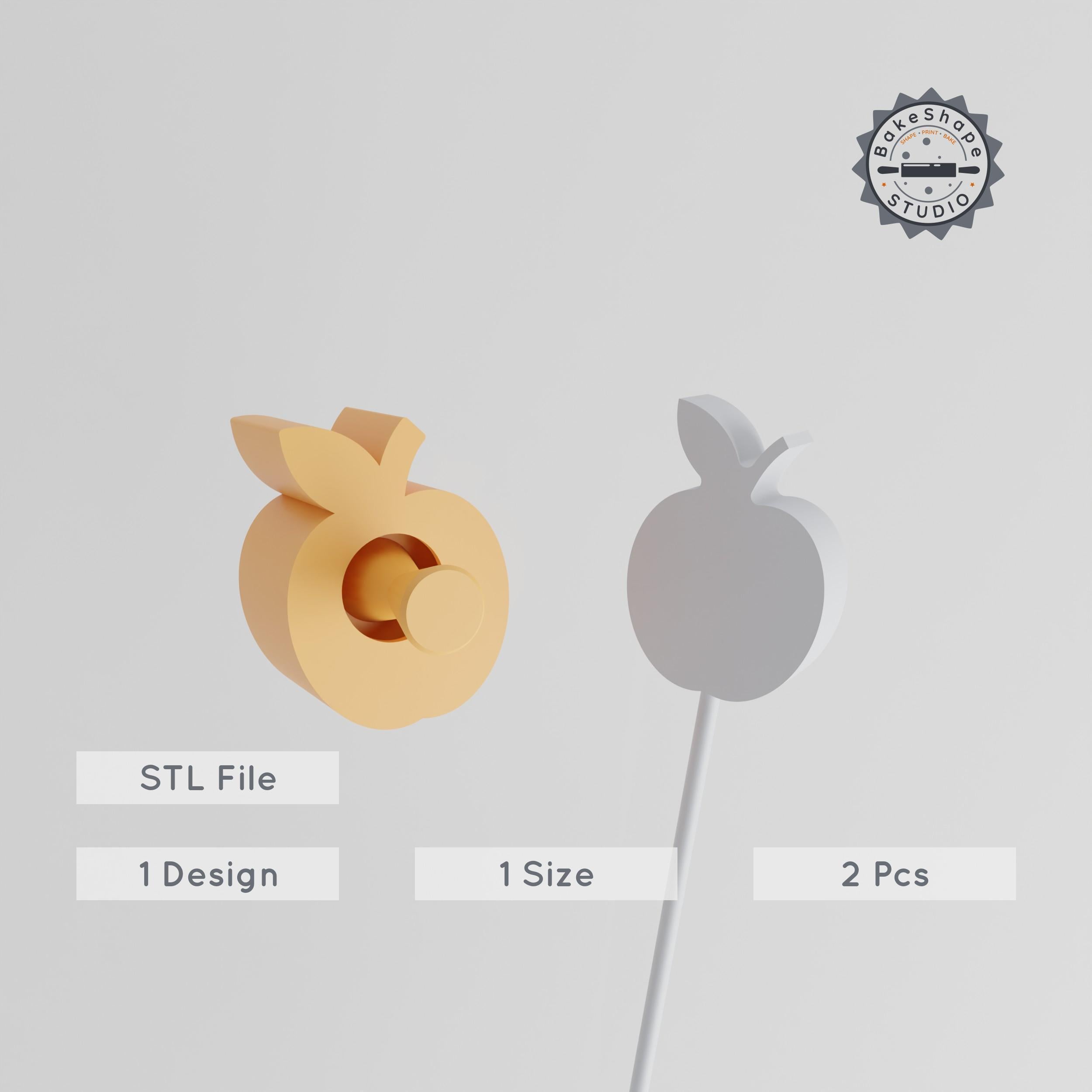 Plum & Blossom Cake Pop Mold Set, Spring Blossom Design, Pink Flower Tree Theme, 2 Piece STL 3D Print PRODUCT_2801 3d model