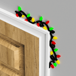 Christmas Lights Door Topper 3d model