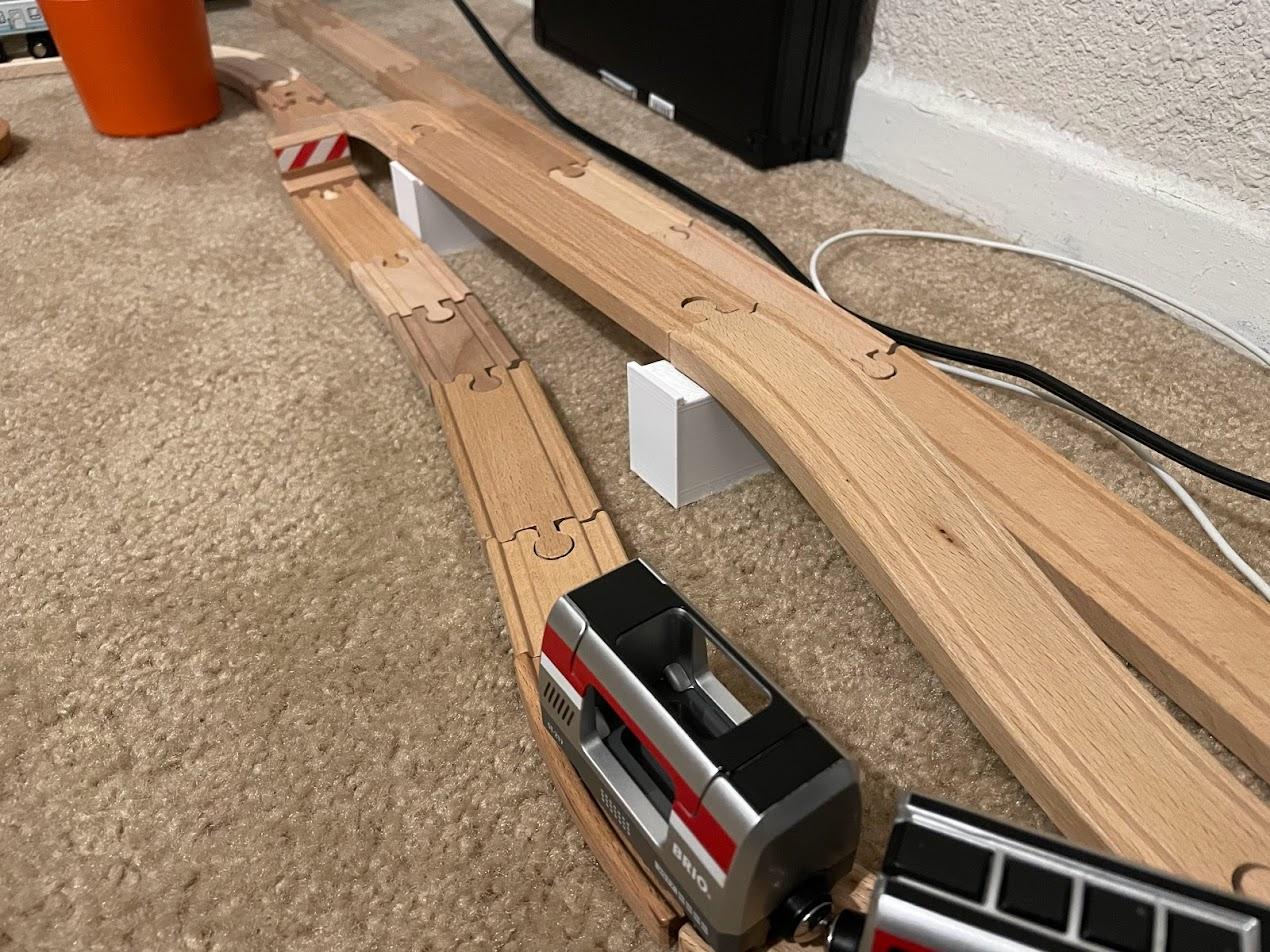 Wooden Track Riser Block 3d model