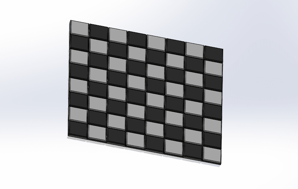 Printable Chess Board 3d model