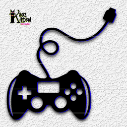 playstation controller wall art video game room decor 3d model