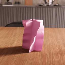 Geometric Star Silhouette Vase 3d model