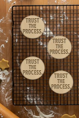 Trust The Process Cookie Cutter, Biscuit Cutter 3d model