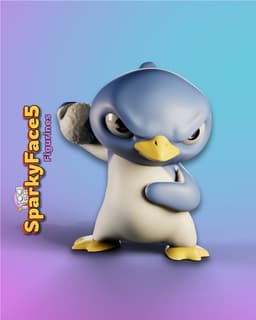 Penguin Army - SnowBall 3d model