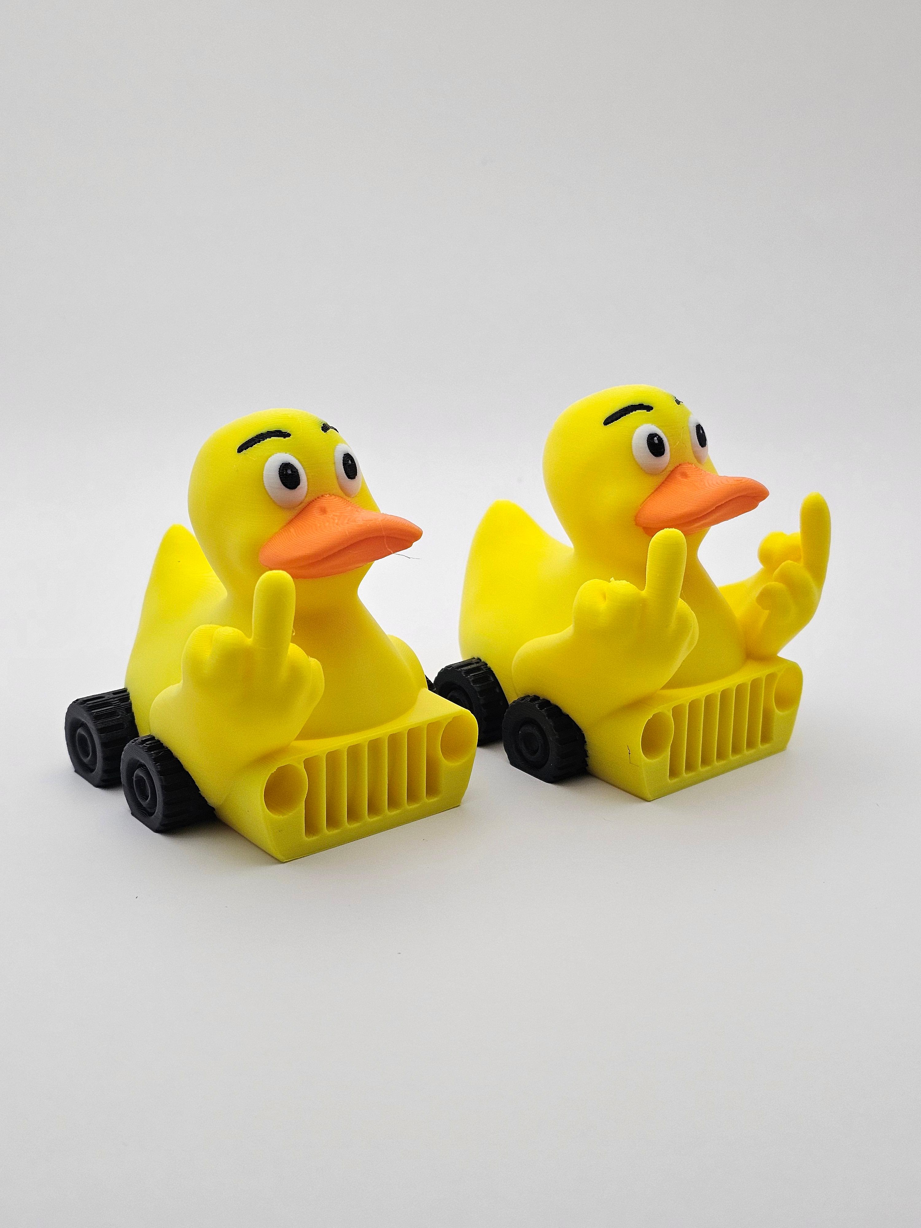 Rubber Duck Jeep Rude Set / 3MF Included / No Supports 3d model