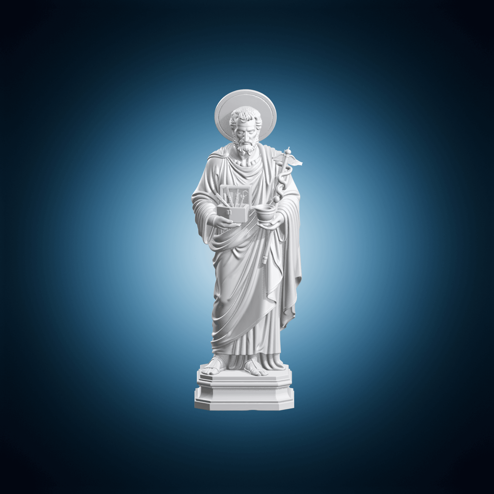 Saint Cosmas Holding Medical Tool 3d model