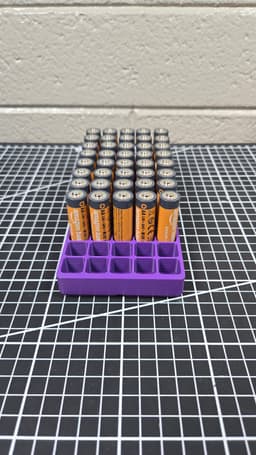 AA Gridfinity Battery Bin (4x2x3) 3d model