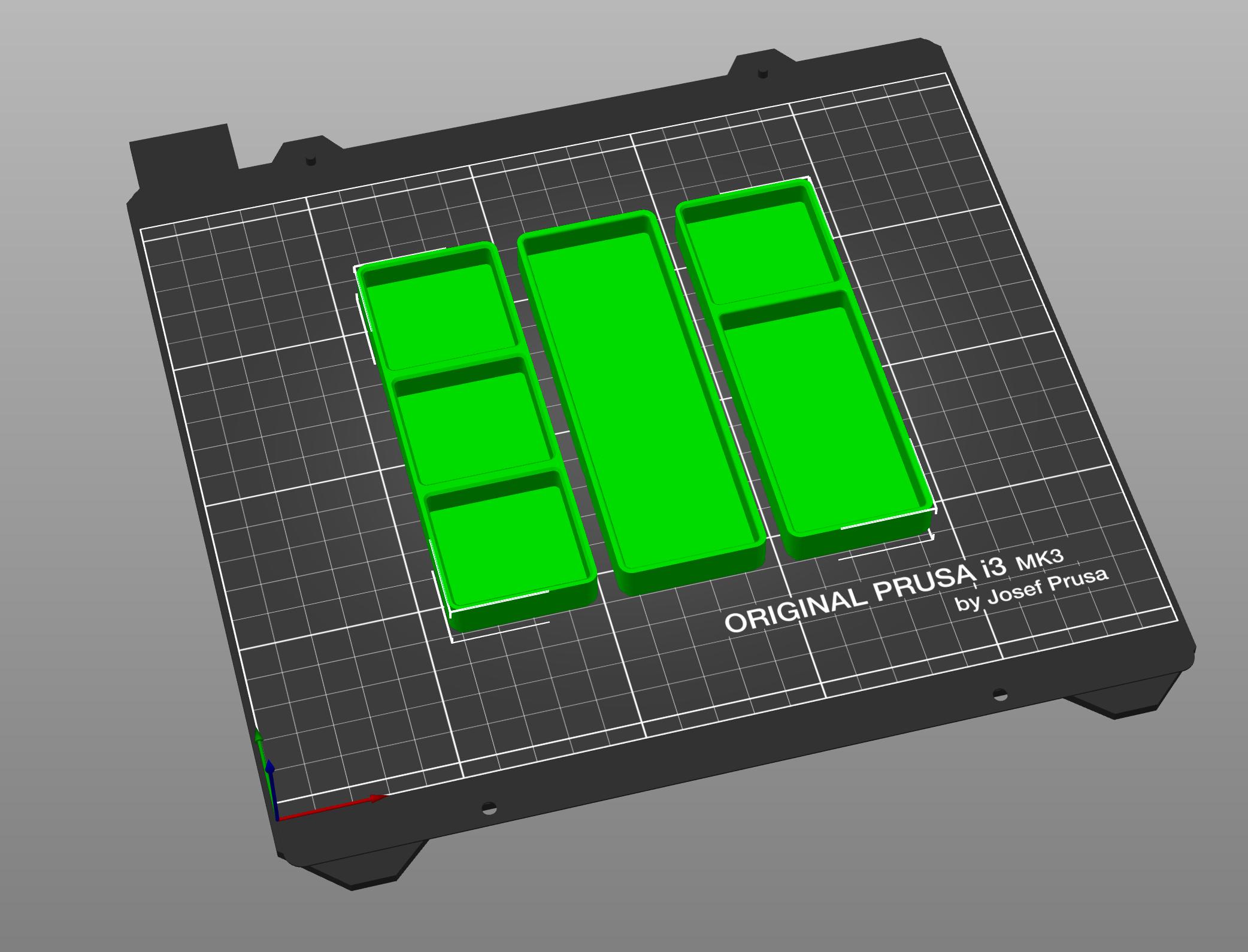 Gridfinity Modified 1x3x15 3d model