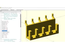 Peg board hanger 3d model