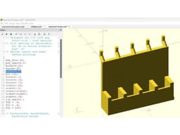 Peg board hanger 3d model