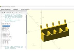 Peg board hanger 3d model