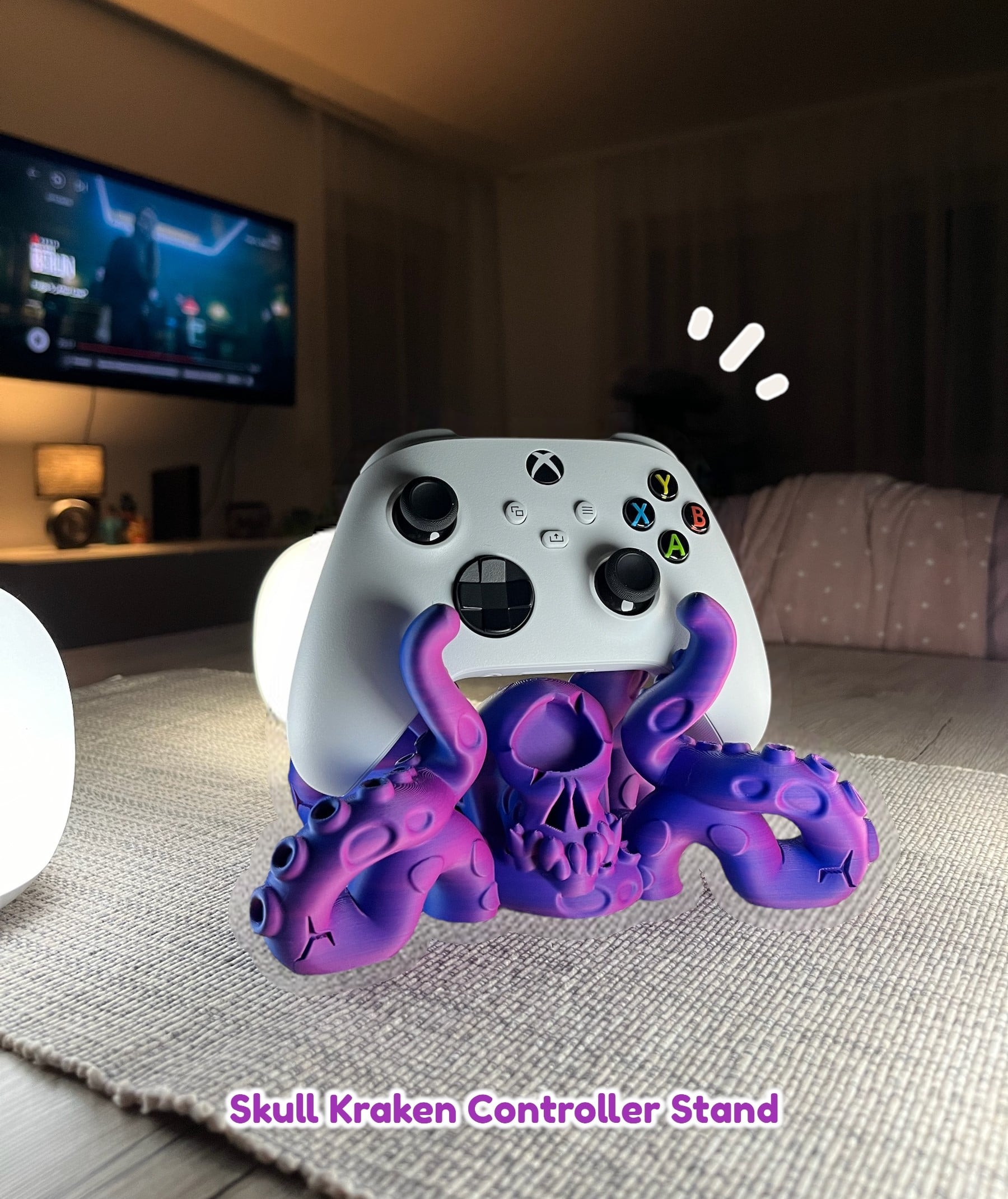 Kraken Universal Controller Stand - Print in Place 3d model