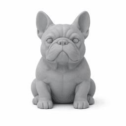 French Bulldog Figurine STL | Cute Dog Decor | Minimalist Home Art | Desk Ornament 3d model