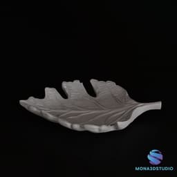 Autumn Leaf Dish/Trinket Tray - 3D Printable Model 3d model