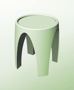 SR128-172Q Stand or Base for Infinite Containers 128 Series 3d model