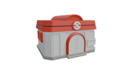 PokeCenter Double Deck Box – Magnetic TCG Playing Card Storage 3d model