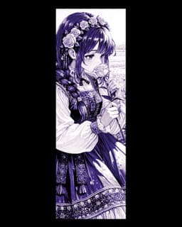 2nd set of Anime inspired bookmarks of Girls ready for Spring 3d model