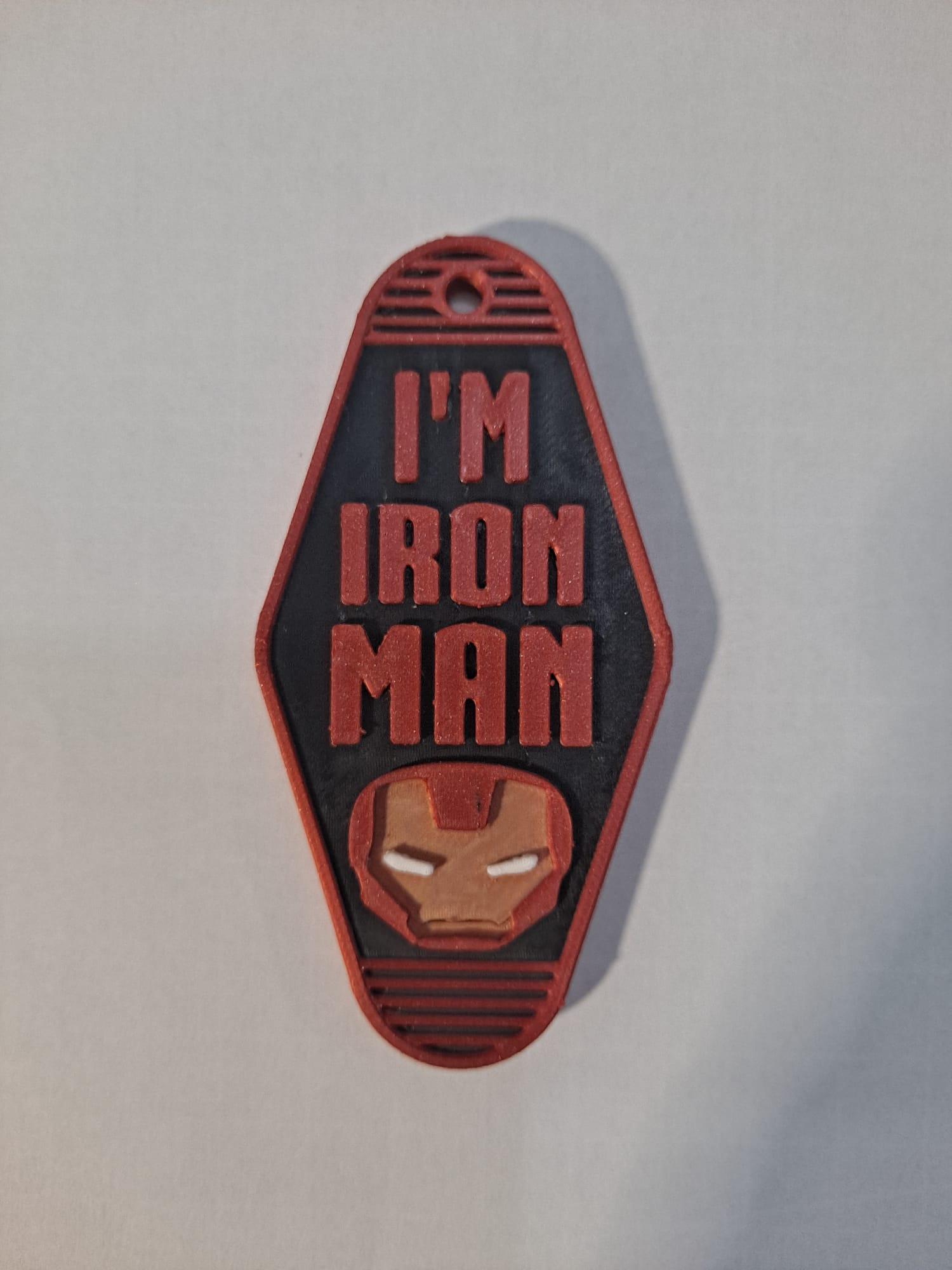 Iron man keychain 3d model