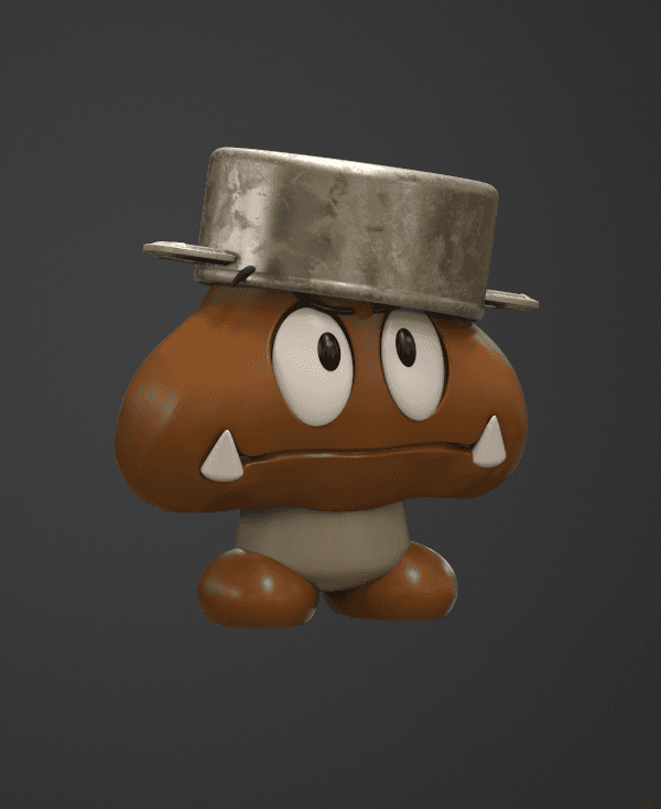 Armoured Goomba 3d model