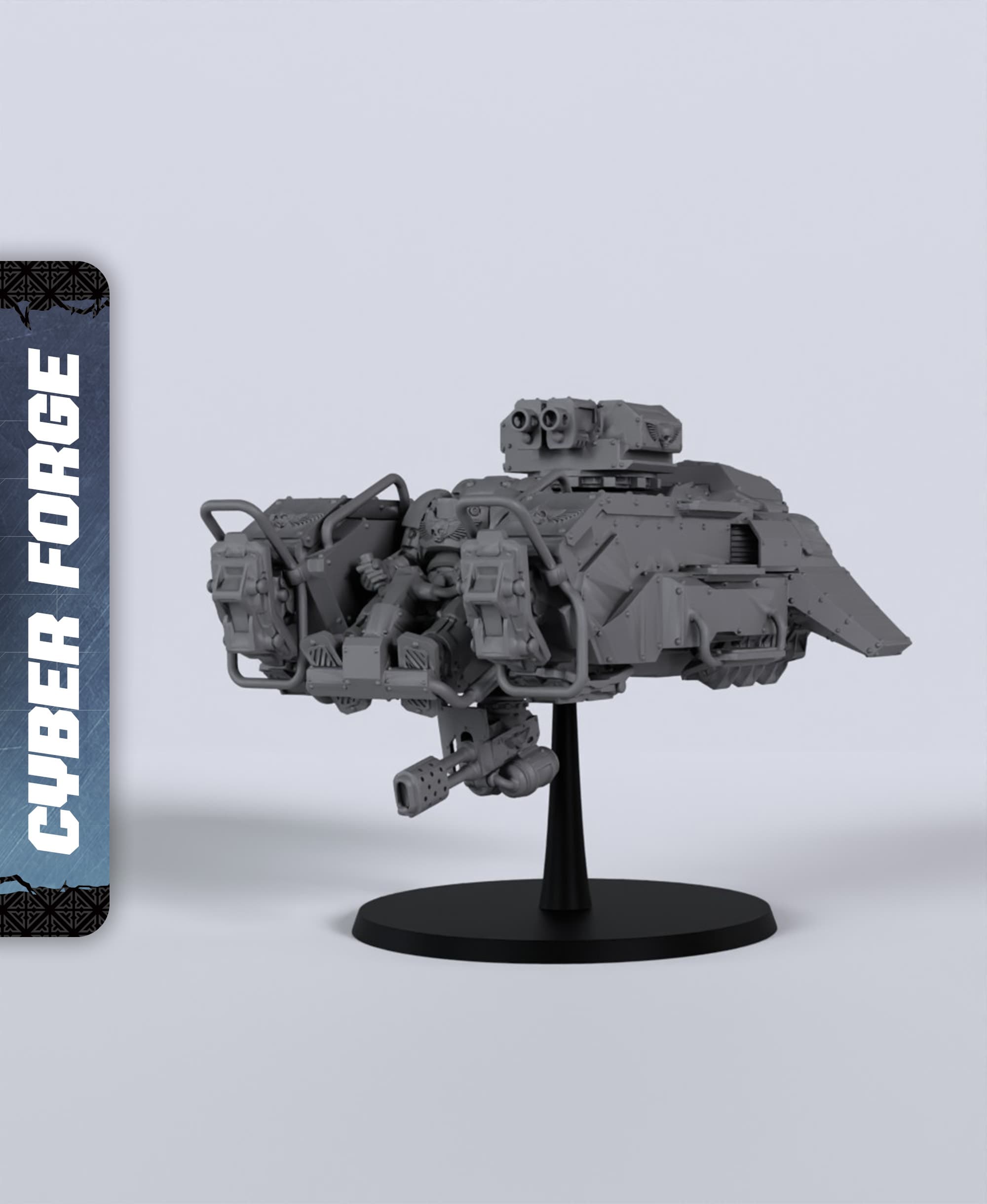 LSR Anti-Grav Patrol - With Free Cyberpunk - Sci-Fi Gift Ideas for RPG and Wargamers 3d model