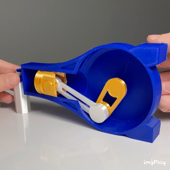 CRANCK CONNECTING KINEMATICS ASSEMBLY 3d model