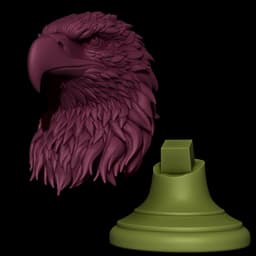 Eagle Bust 3d model