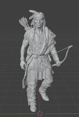 THE OLD WEST - THE FLYING BOW - THE NATIVES COLLECTION (3D - 50MM STL) 3d model