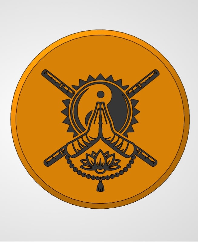 Monk Dice Container And Tray Threaded 3d model