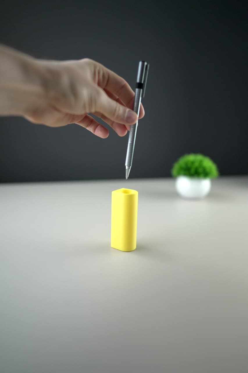 Wall Pen Holder, with suspension spring 3d model