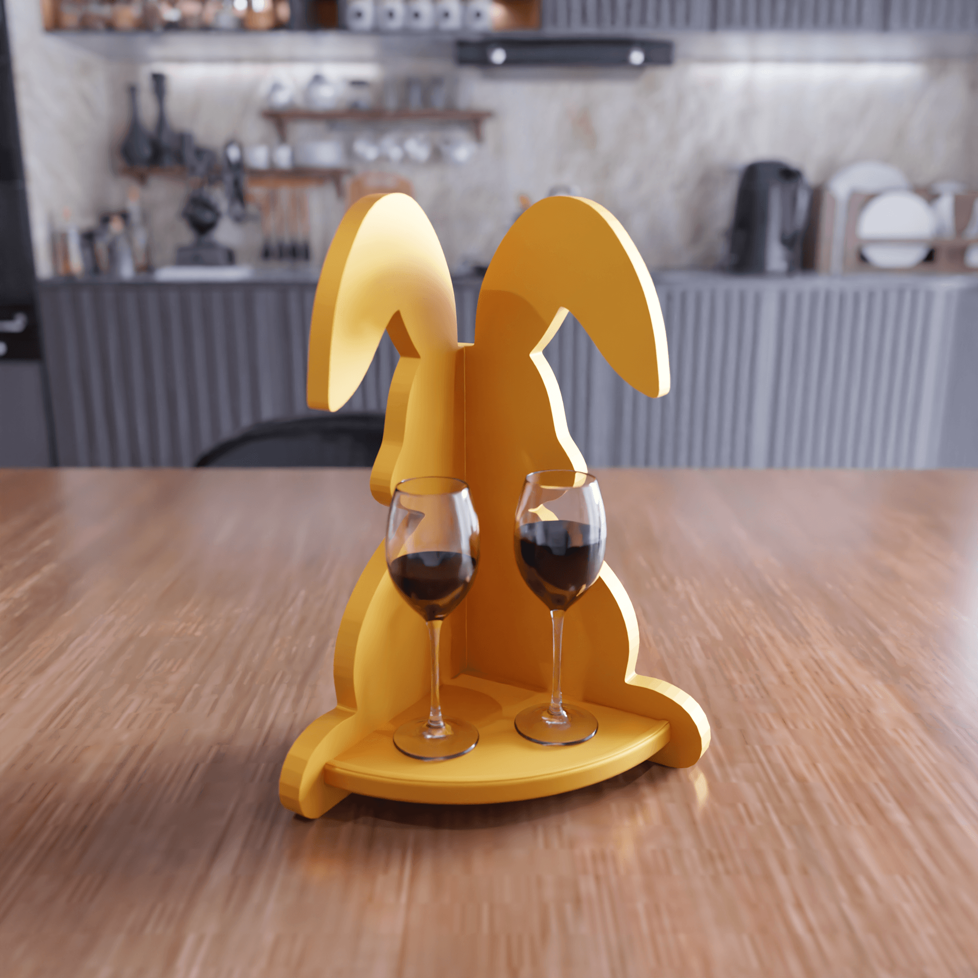 Wavy Oval Bunny Storage Box 3d model