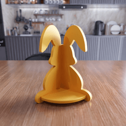 Wavy Oval Bunny Storage Box 3d model
