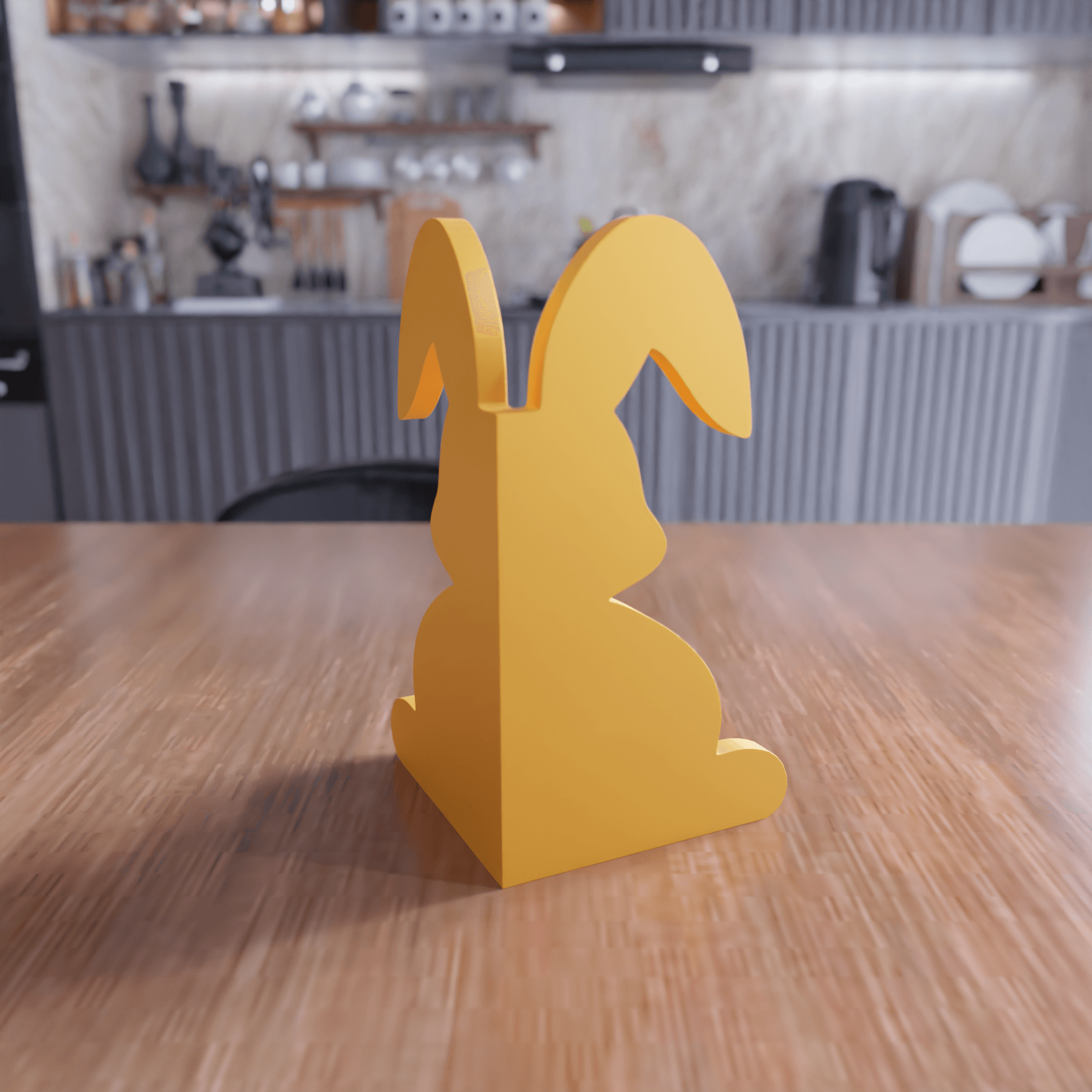 Wavy Oval Bunny Storage Box 3d model