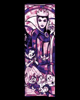 Stained Glass Designs used in Bookmarks - Disney Themed 3d model