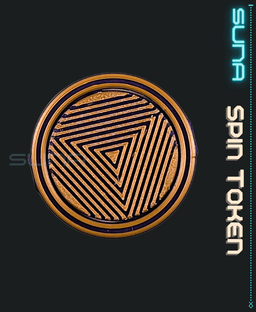 Spin Token - Circle w Triangle Pattern 3d model