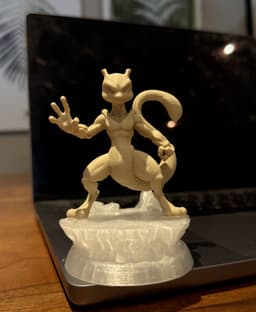 Mewtwo on a rock - READY TO PRINT 3d model