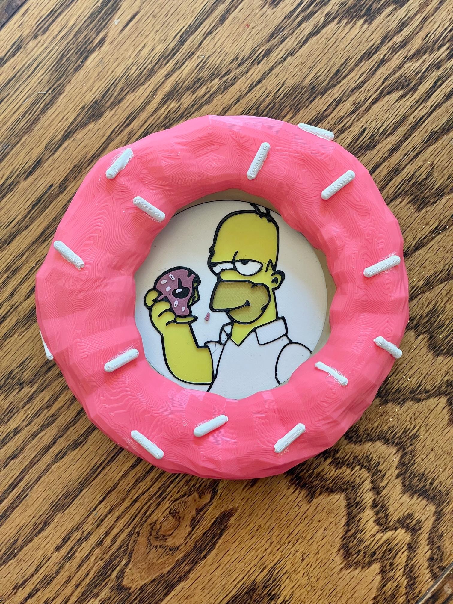 Homer Donut Frame Remix 3d model