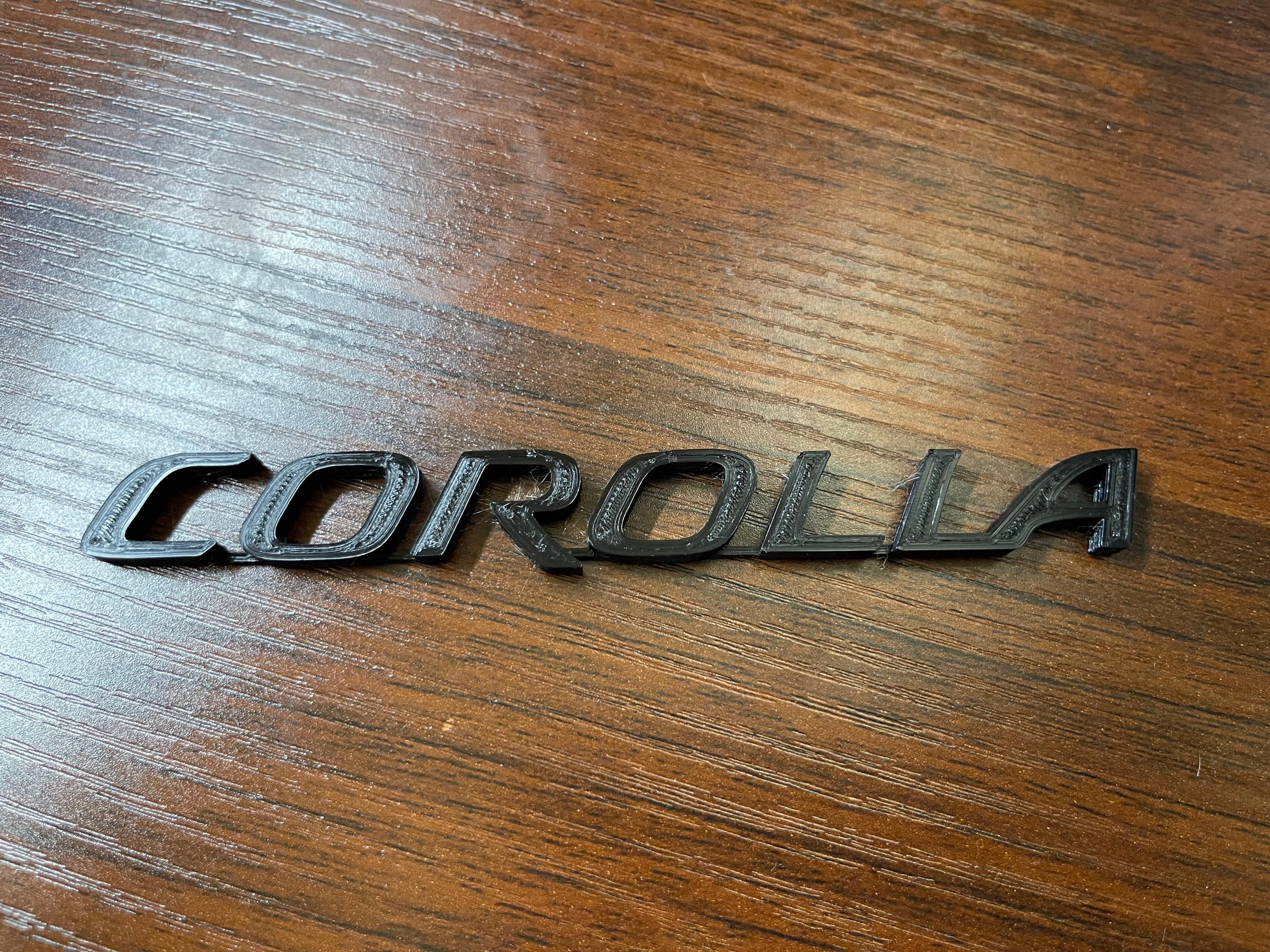 Toyota Corolla Logo Badge 3d model