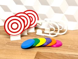 Disk Duel Game (launch disk, shoot targets, win the challenge!) 3d model