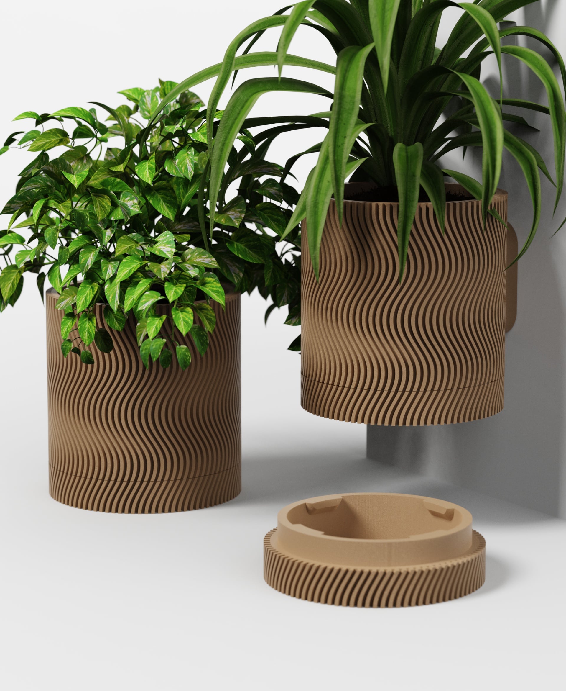 WAVE Collection - Planter Set 3d model