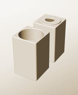 CS96-170-PStacking pierced module bin for modern home decor 3d model
