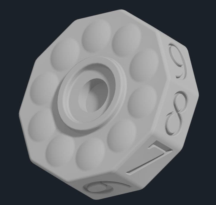 Magnetic Numerical Counter - Game 3d model