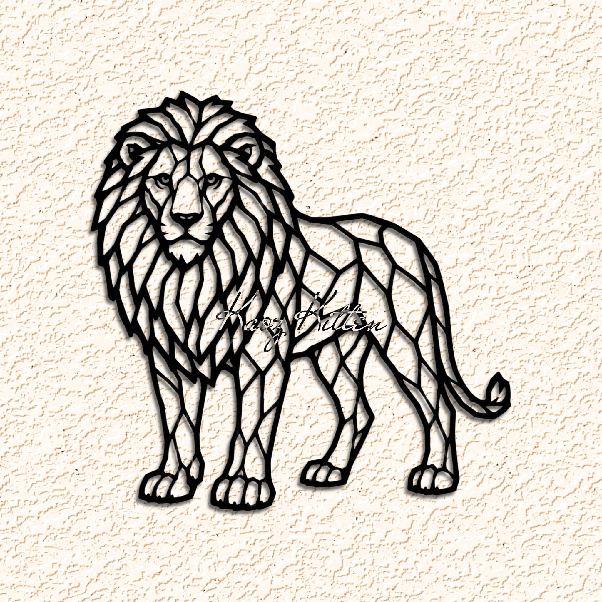 LION Wall Art Home Decor 3d model