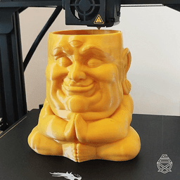 Buddha, flowerpot and pencil holder 3d model