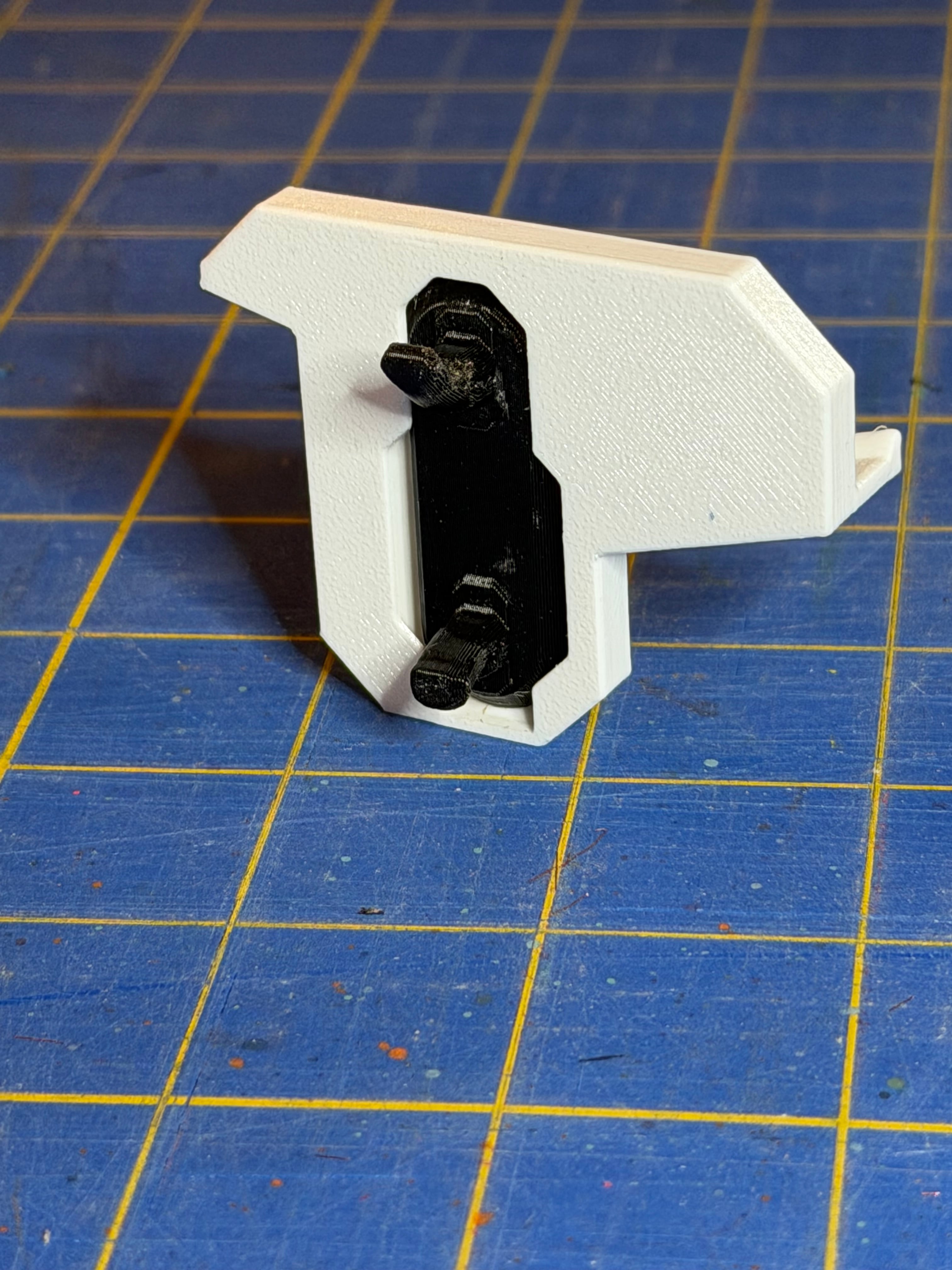 Multipoint Rail Snap-in Slot - Negative 3d model