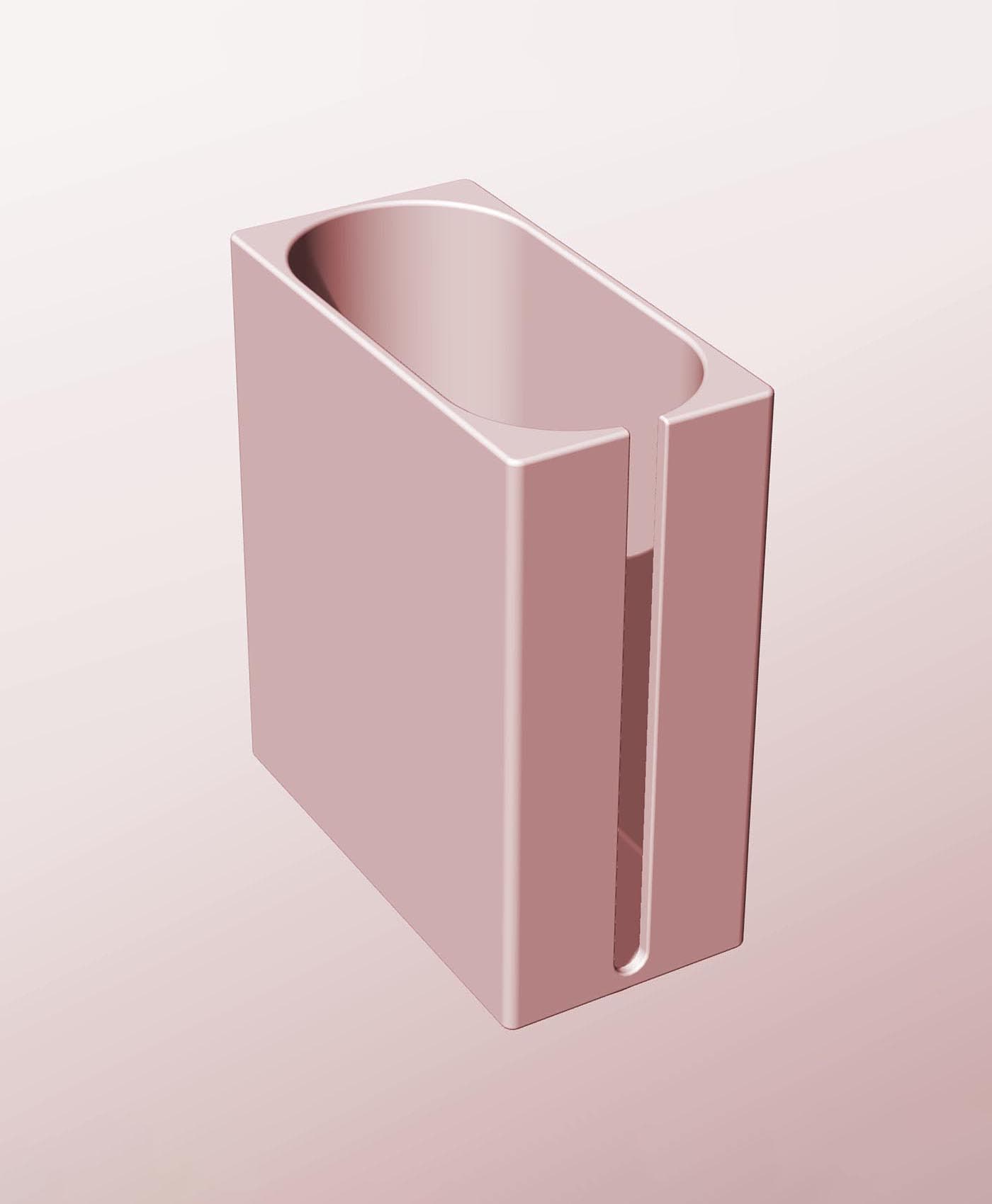CX68-170-SS Stacking slotted module bin for modern home decor 3d model