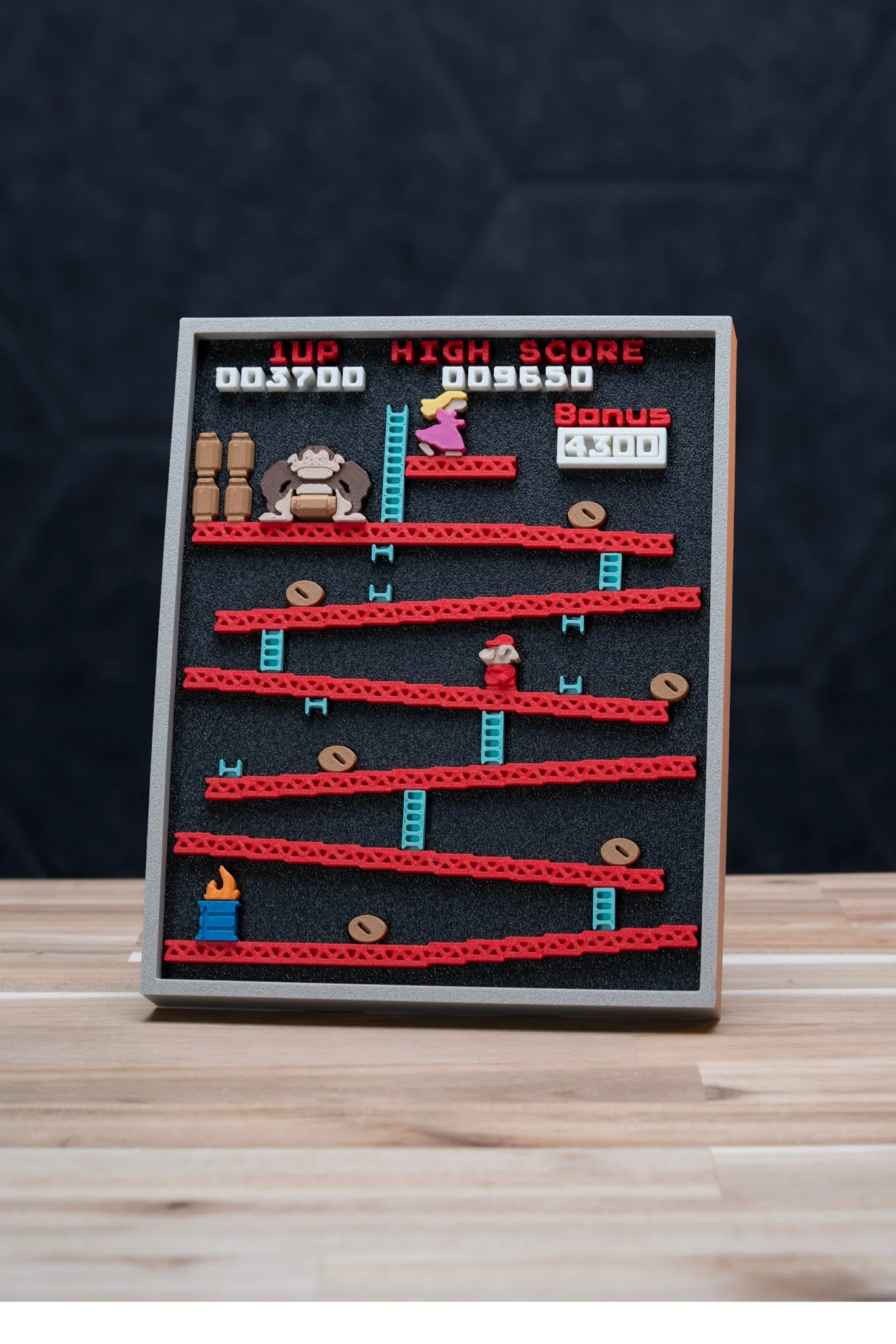 Donkey Kong - Arcade Game Picture Frame Kit | No Supports, No AMS, No Glue 3d model