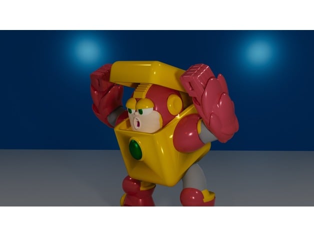 HEAT MAN from MEGAMAN2 3d model